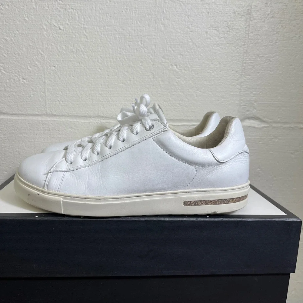Birkenstock Bend Low White Leather Comfort Sneaker Lace up Women's 41 EU/10 US - Picture 4 of 10